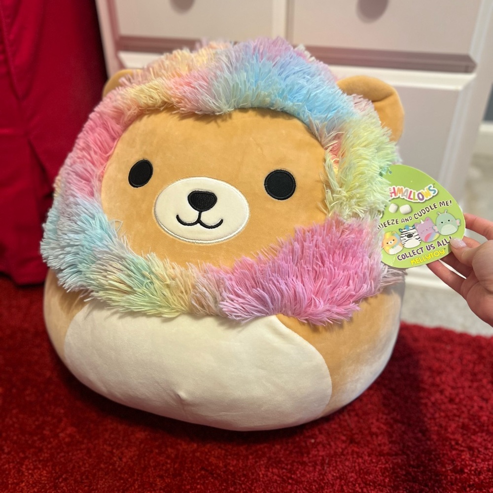 NWT Huge Richard the Rainbow Lion Squishmallow